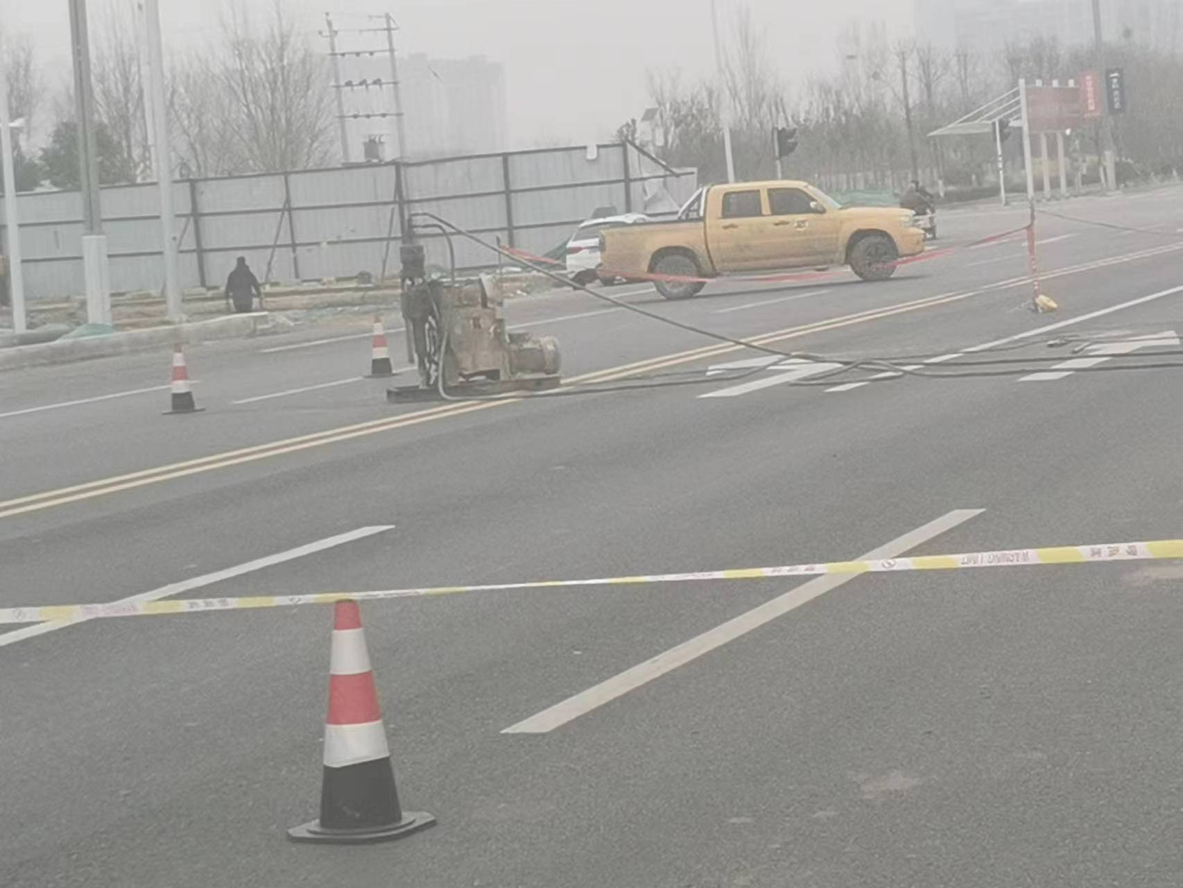 新洲公路路基沉陷注浆